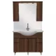 Mobilier complet de baie Bianca Plus 105, culoarea lemnului Aida, nuc