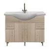 Dulap inferior Bianca Plus 105 cu lavoar, culoare stejar sonoma