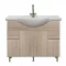 Dulap inferior Bianca Plus 105 cu lavoar, culoare stejar sonoma