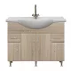 Dulap inferior Bianca Plus 105 cu lavoar, culoare stejar sonoma