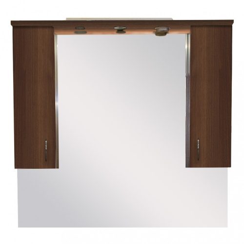 Dulap suspendat pentru baie Bianca Plus 105, culoarea lemnului Aida, nuc