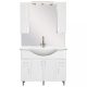 Mobilier complet de baie Bianca Plus 105, alb lucios