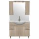 Mobilier complet de baie Bianca Plus 105, culoare stejar sonoma