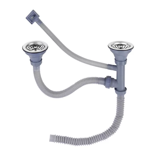 Sifon pentru chiuveta cu 2 cuve