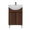 Dulap inferior Bianca Plus 55 cu lavoar, culoare Aida nuc
