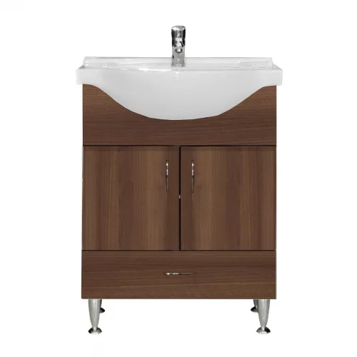Dulap inferior Bianca Plus 65 cu lavoar, culoare Aida nuc