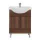 Dulap inferior Bianca Plus 65 cu lavoar, culoare Aida nuc