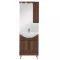 Mobilier complet de baie Bianca Plus 65, culoare Aida nuc, deschidere pe dreapta