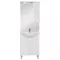 Mobilier complet de baie Bianca Plus 65, alb lucios, deschidere pe dreapta
