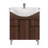 Dulap inferior Bianca Plus 75 cu lavoar, culoare Aida nuc