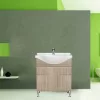 Dulap inferior Bianca Plus 75 cu lavoar, culoare stejar sonoma