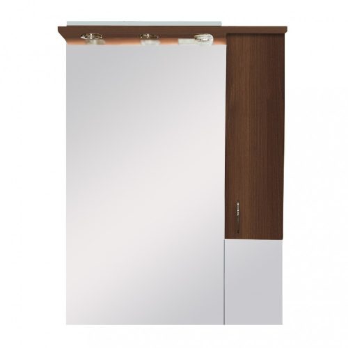 Dulap suspendat pentru baie Bianca Plus 75, culoare Aida, nuc, deschidere pe dreapta