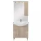 Mobilier complet de baie Bianca Plus 75, culoare stejar sonoma, deschidere pe dreapta