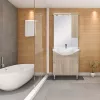 Mobilier complet de baie Bianca Plus 75, culoare stejar sonoma, deschidere pe dreapta