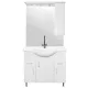 Mobilier complet de baie Bianca Plus 85, alb lucios, deschidere pe dreapta