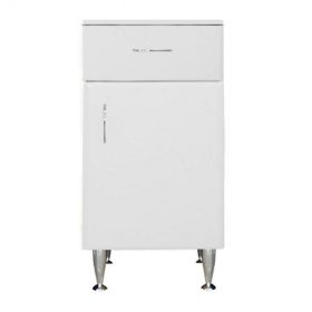 Dulap jos Bianca Plus 45 cu 1 usa, 1 sertar, alb lucios, dreapta