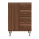 Dulap jos Bianca Plus 60 cu 1 usa, 4 sertare, culoare Aida nuc, stanga
