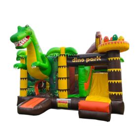 Castel gonflabil cu dinozauri 5,2x5x4m