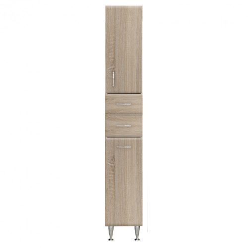 Dulap inalt Bianca Plus 30 cu 1 usa, 2 sertare, suport pentru rufe, culoare stejar sonoma, dreapta