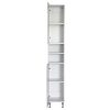 Dulap inalt Bianca Plus 30 cu 2 usi, deschis, alb lucios, universal