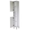 Dulap inalt Bianca Plus 30 cu 2 usi, deschis, alb lucios, universal