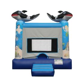 Castel gonflabil cu delfini 4x3,5x3,2m