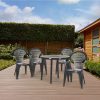 Set mobilier de gradina Bonaire 4-1, culoare grafit