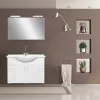 Mobilier complet de baie Bianca Prime 105, alb lucios