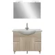 Mobilier complet de baie Bianca Prime 105, culoare stejar sonoma