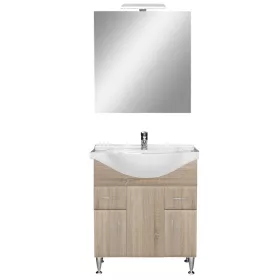 Mobilier complet de baie Bianca Prime 75, culoare stejar sonoma