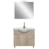 Mobilier complet de baie Bianca Prime 85, culoare stejar sonoma
