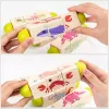 Mini puzzle cu cilindri cu animale, jucarie din lemn Montessori