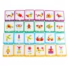 Jucarie de lemn Tangram cu forme creative, puzzle, 155 de bucati