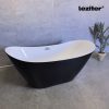 Cada de baie independenta Flow 170x75x72 cm neagra