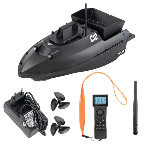 C12 GPS hrănire barca cu rucsac negru