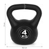 Kettlebell 4 kg negru
