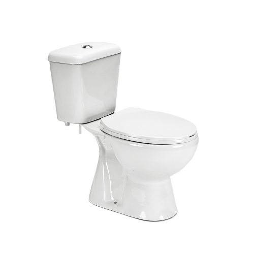 Toaleta monobloc Cleano cu evacuare inferioara si scaun