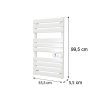Radiator electric pentru prosoape 500W alb