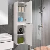 Masca de baie Cube 60 cu chiuveta ceramica, 2 sertare, vopsita in alb lucios