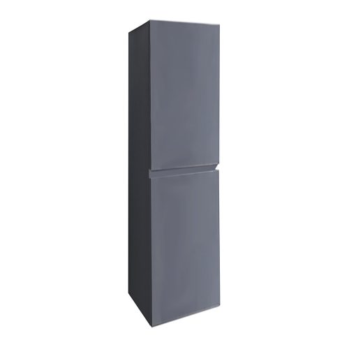 Dulap lateral Cube gri antracit, montat pe perete