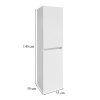Dulap lateral Cube montat pe perete, alb