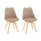 Scaun de masă Silla, 2 buc., bej