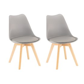 Scaun de masă Silla gri, 2 buc.