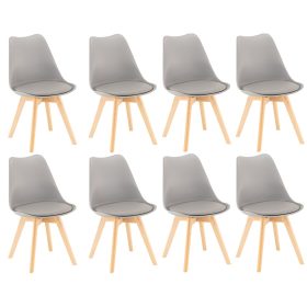 Scaun de sufragerie Silla 8 buc în gri