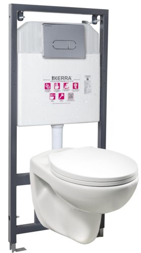 Set rezervor WC montat pe perete Doris Pacific CH