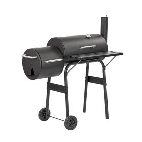 Gratar de gradina cu carbune si afumatoare