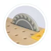 Masă DIY din lemn cu unelte și tablă 47 piese
