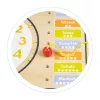 Tablă didactică interactivă din lemn cu calendar și ceas