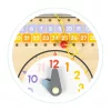 Tablă didactică interactivă din lemn cu calendar și ceas