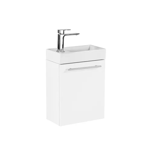 Mobilier de baie fantastic, cu lavoar, in alb